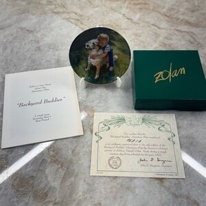 Donald Zolan “Backyard Buddies”' Mini Collector Plate #9621A